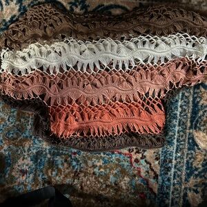 Bohemian Crochet Fringe crop top